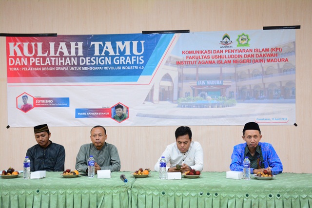 Menggapai Revolusi Industri 4.0 dengan Desain Grafis, Program Studi Komunikasi dan Penyiaran Islam (KPI) Fakultas Ushuluddin dan Dakwah (FAUD) menggelar Kuliah Tamu